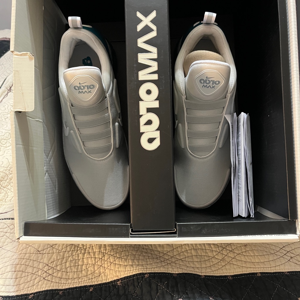 Nike Adapt Auto Max Jetstream/White Mens Sz 9.5. Nib Never Worn.